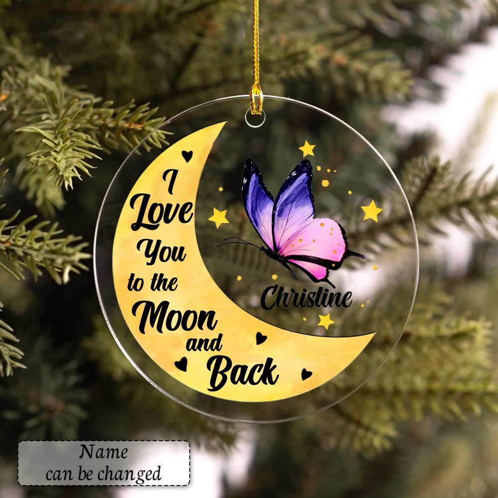 Personalized Ornament Butterfly Memorial For Memorial Gift