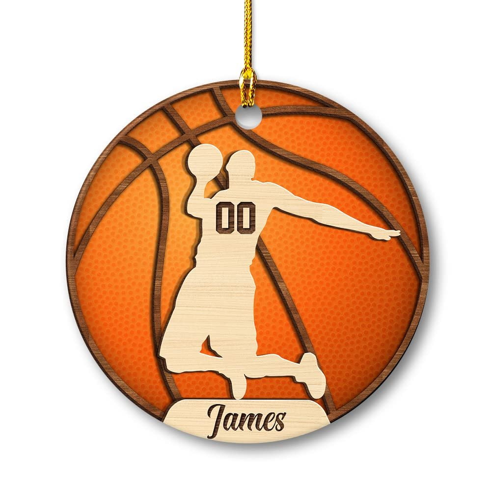 Personalized Ornament Basketball Custom Name