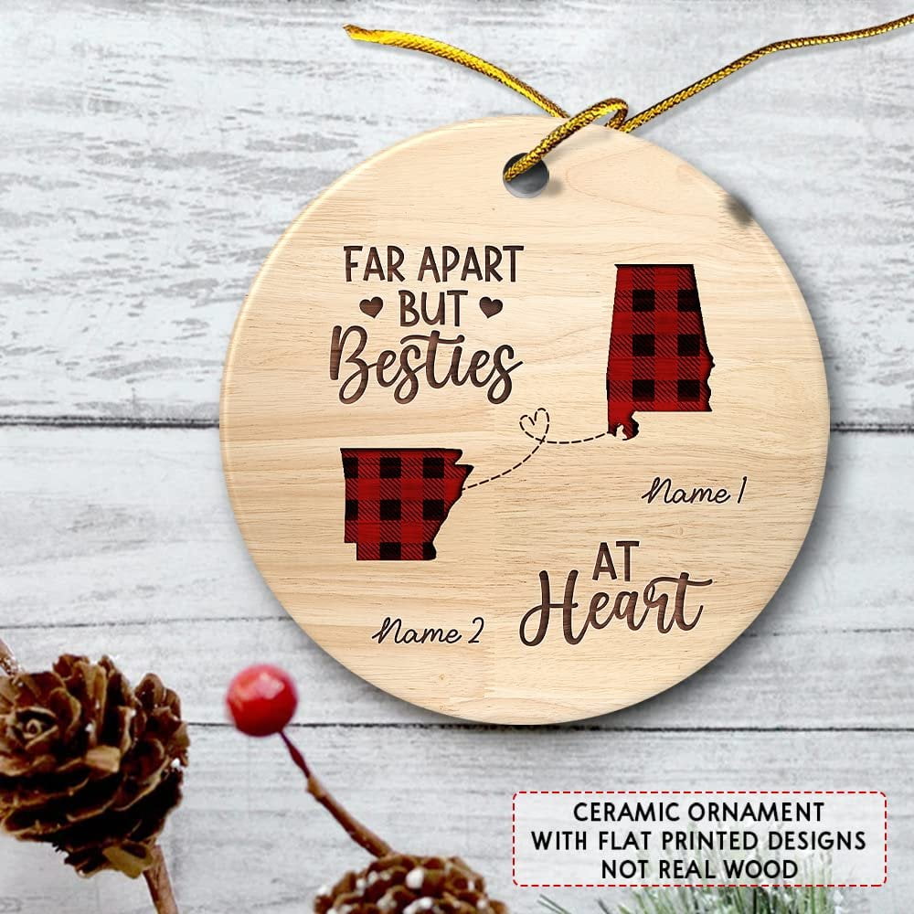 Personalized Ornament Best Friend For Distance Friendship