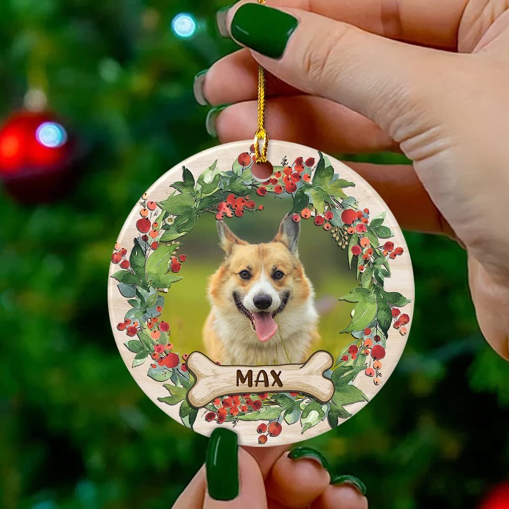 Personalized Ornament Dog Custom Dog Photo Keepsake