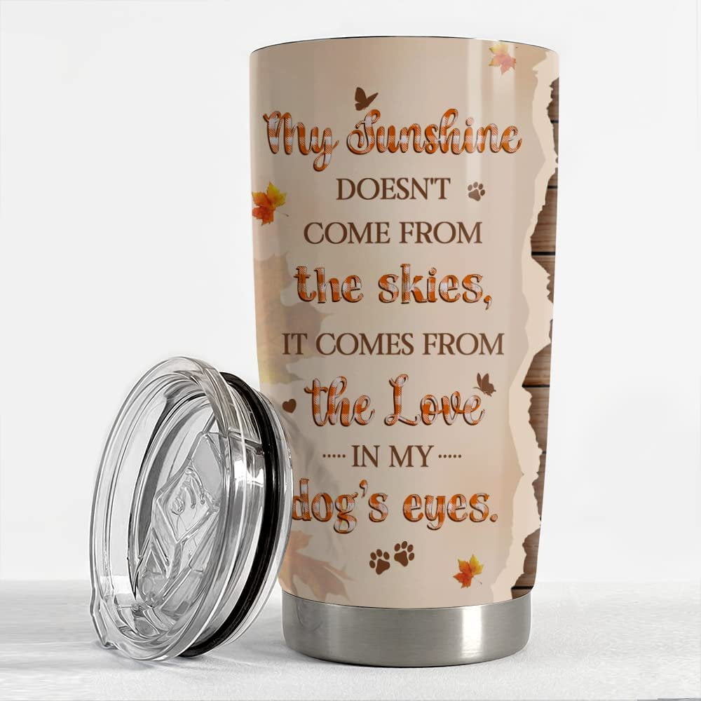 Personalized Dog Photos Collage Tumbler Cute Gift