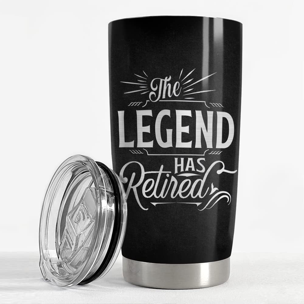 Personalized Retirement Tumbler The Legend Has Retired