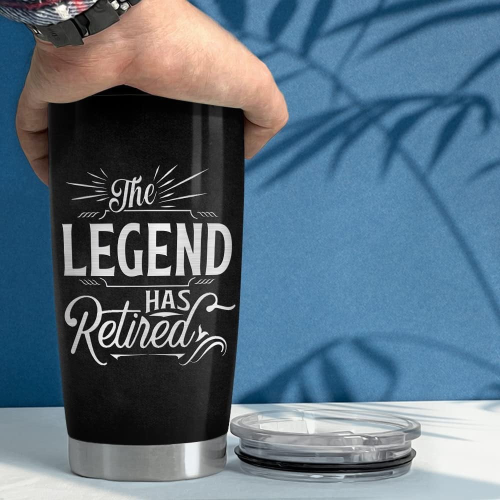 Personalized Retirement Tumbler The Legend Has Retired