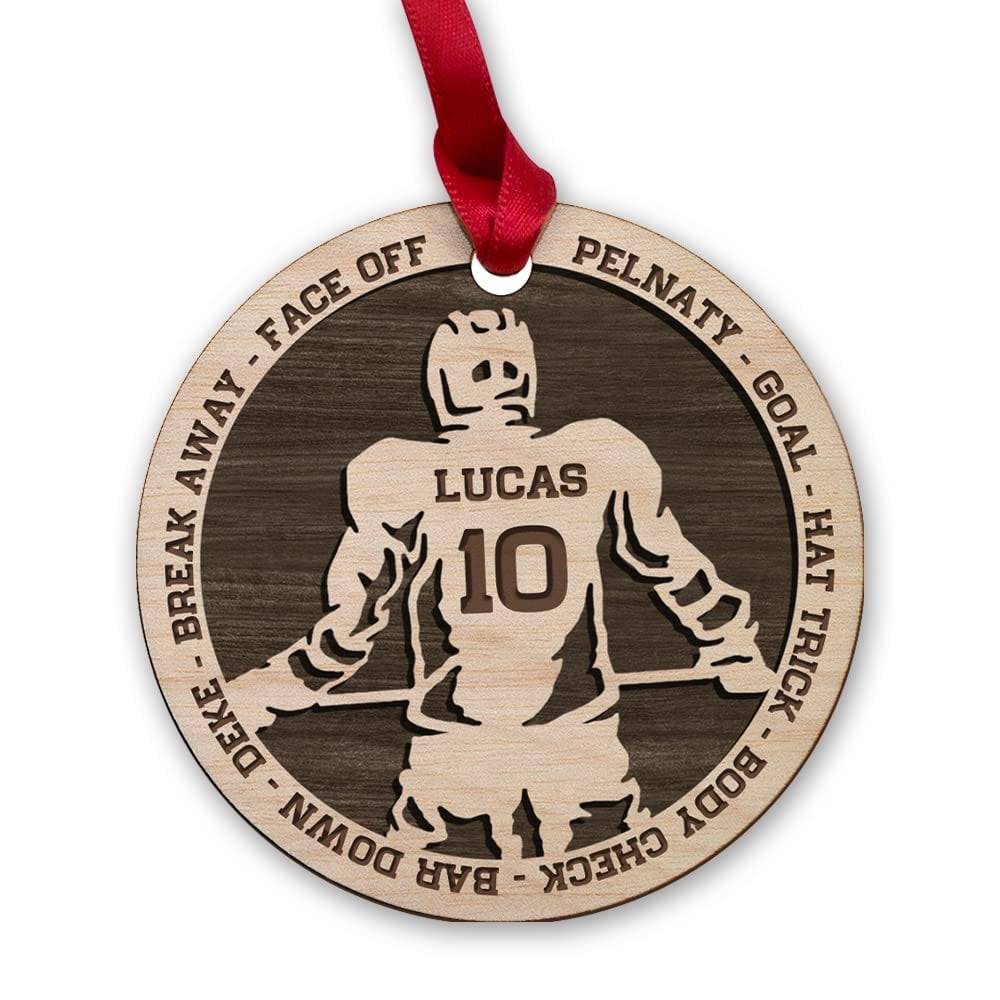 Personalized Ornament Hockey Christmas Gift For Sporters