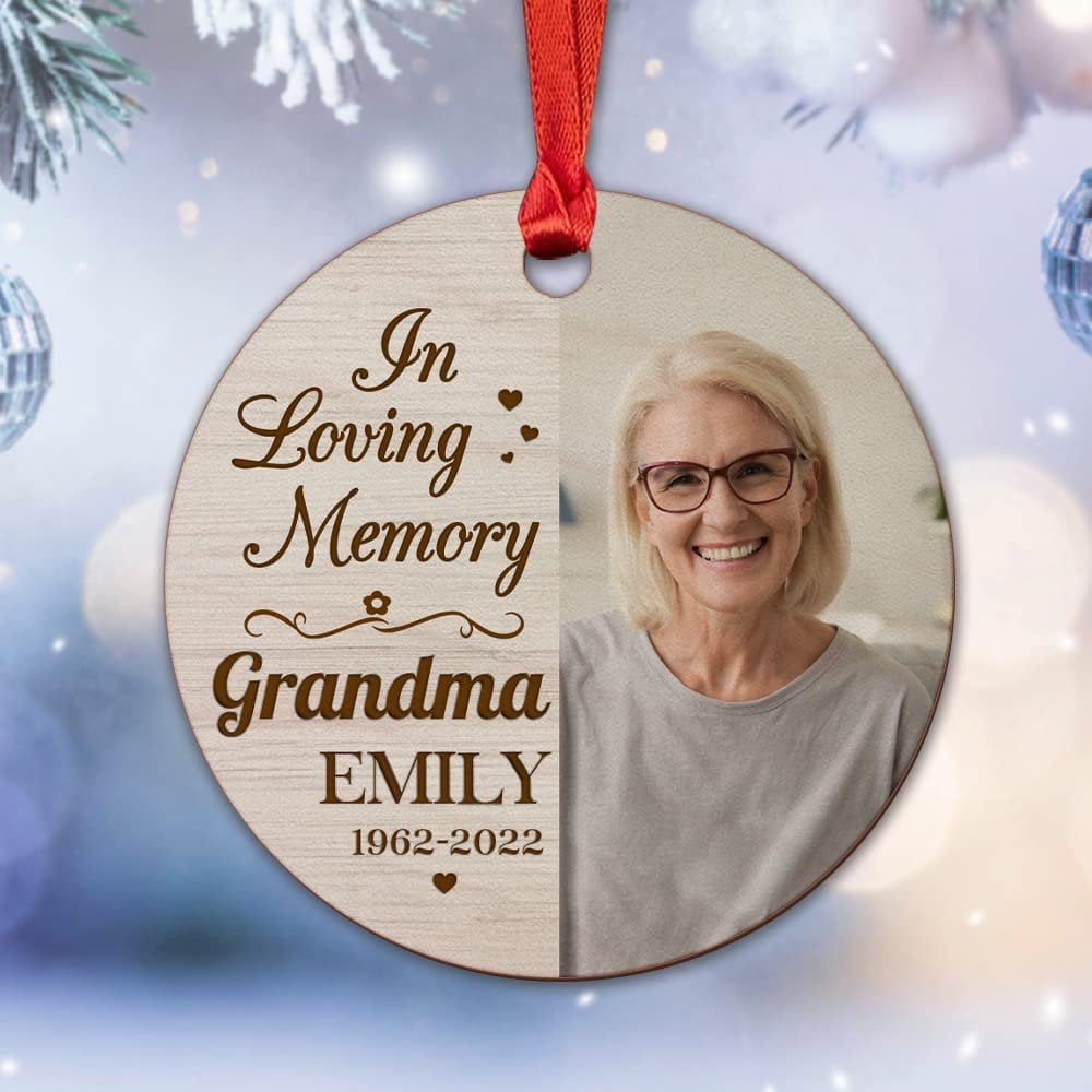 Personalized Ornament Memorial Grandma Christmas Gift