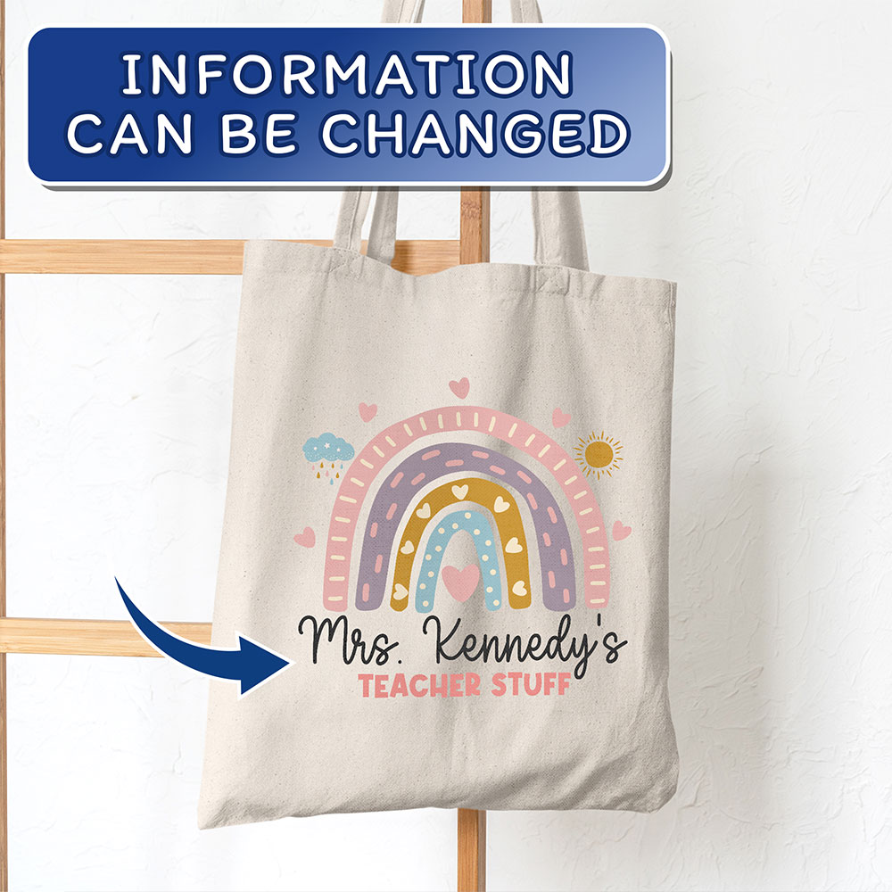Personalized Teacher Tote Bag Teaching Future Leaders Sandjest