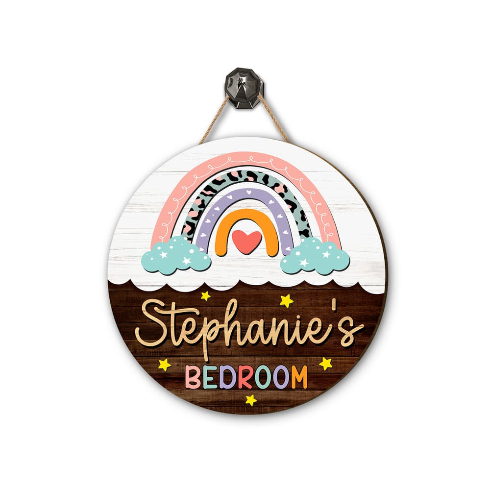 Personalized Nursery Door Sign For Kids Bedroom Sandjest