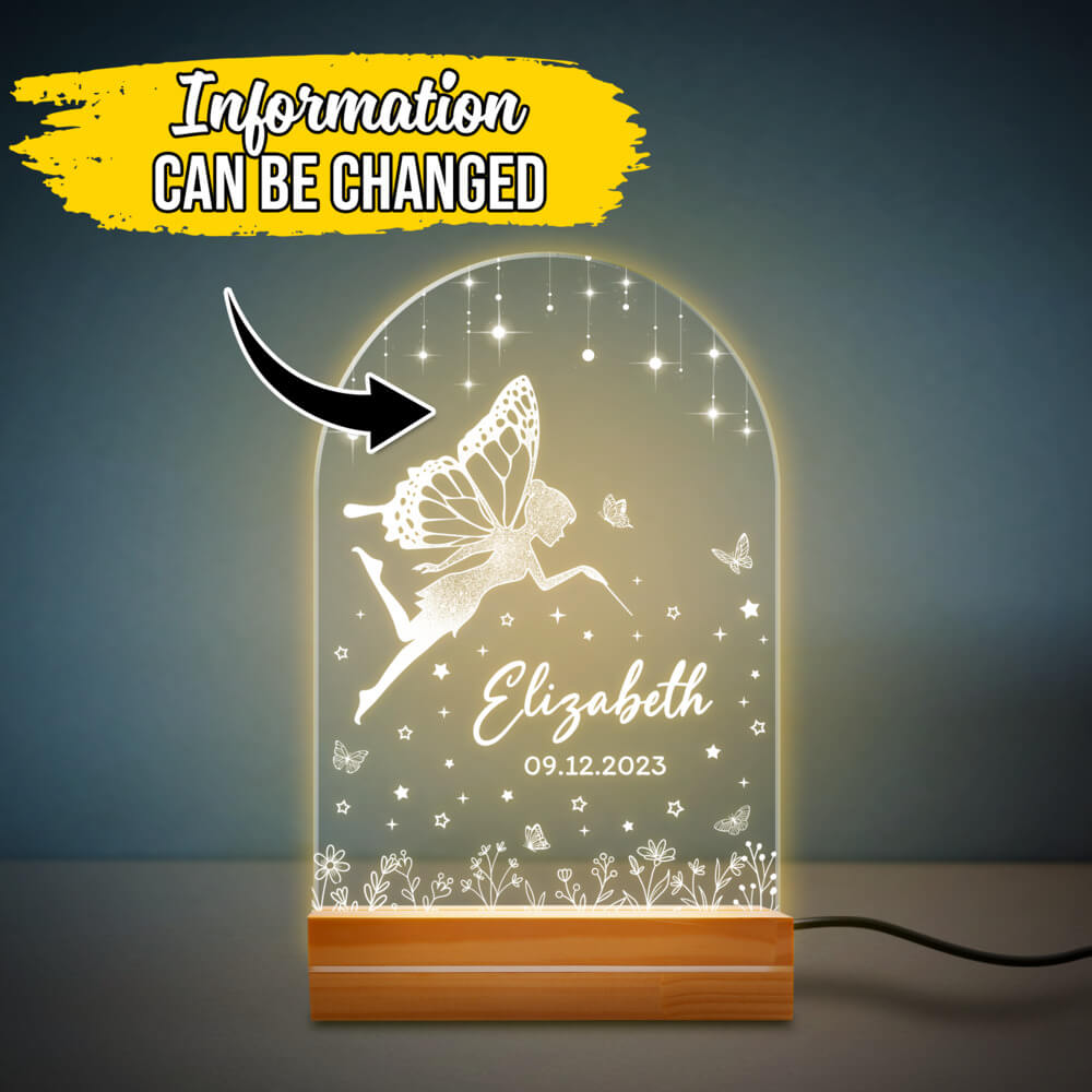 Personalized Nursery Night Light With Custom Name Sandjest