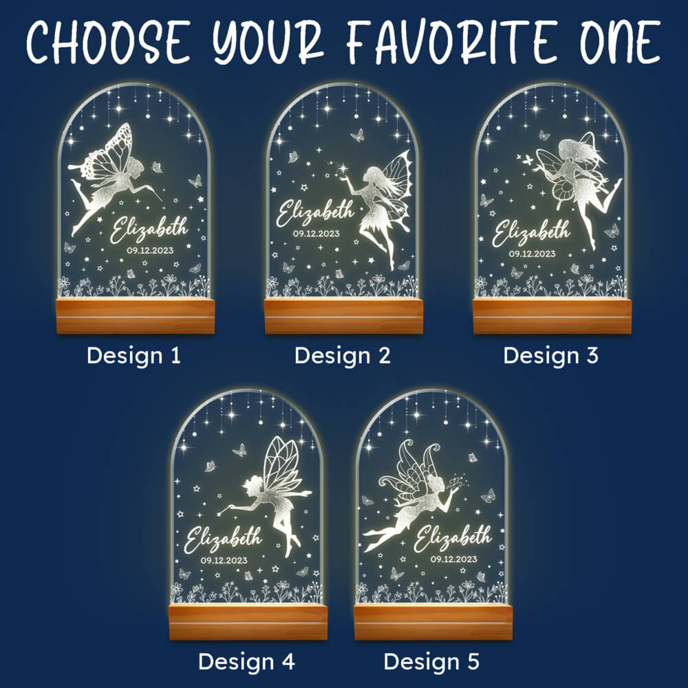 Personalized Nursery Night Light With Custom Name Sandjest