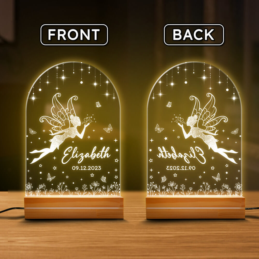 Personalized Nursery Night Light With Custom Name Sandjest