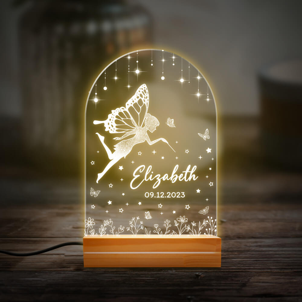Personalized Nursery Night Light With Custom Name Sandjest