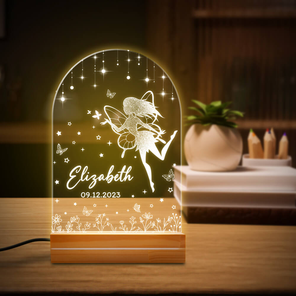 Personalized Nursery Night Light With Custom Name Sandjest