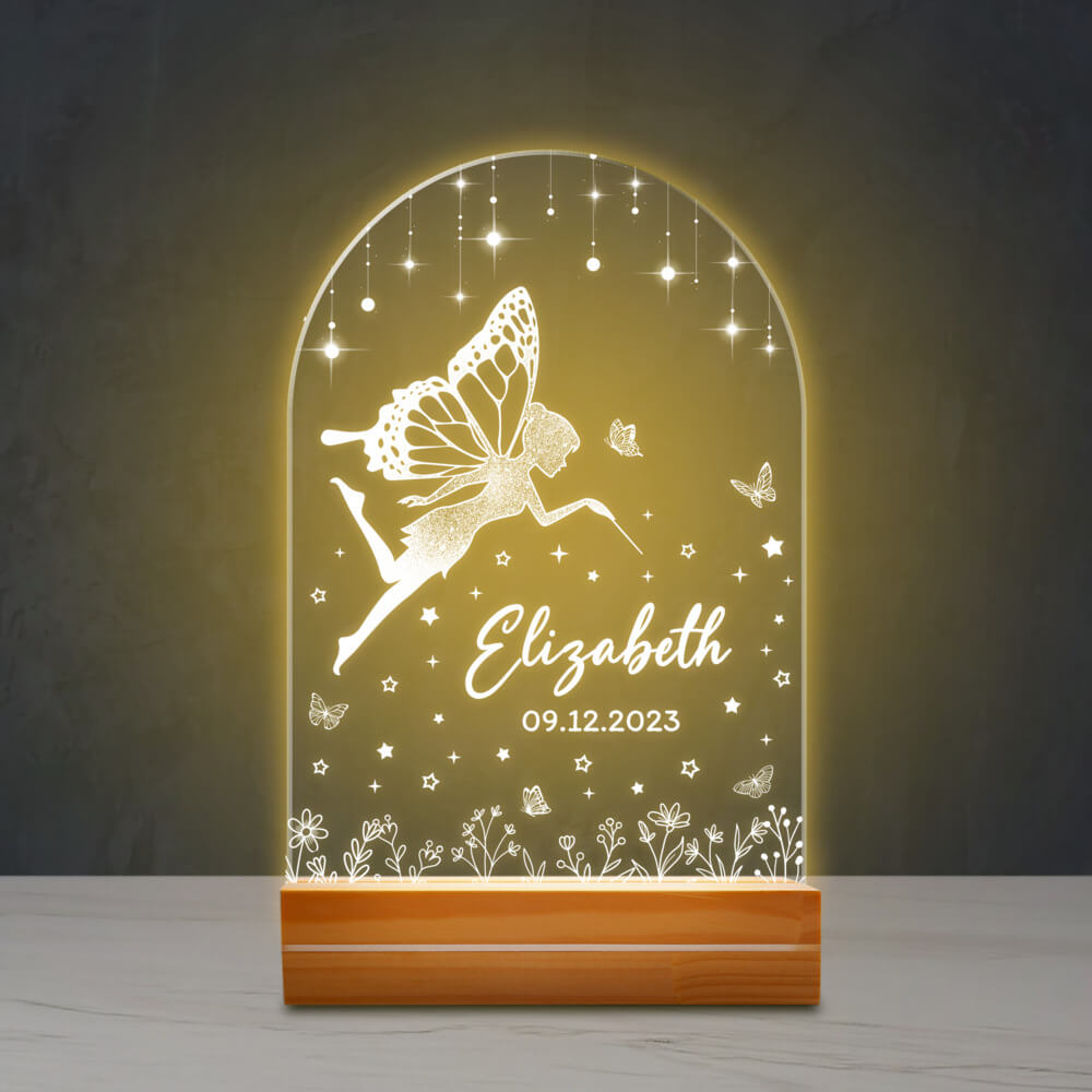 Personalized Nursery Night Light With Custom Name Sandjest