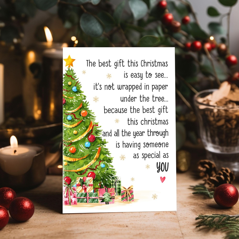 Personalized Couple Greeting Card The Best Gift This Christmas Sandjest