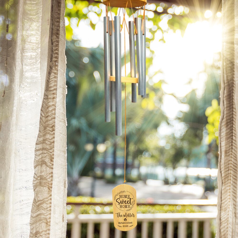 Personalized Family Wind Chime Home Sweet Home Sandjest