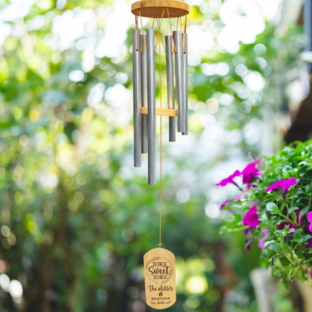 Personalized Family Wind Chime Home Sweet Home Sandjest